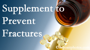 Young Chiropractic recommends nutritional supplementation with vitamin D and calcium to prevent osteoporotic fractures.