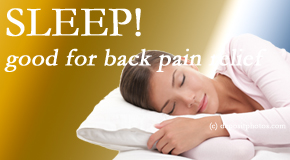 Young Chiropractic shares research that says good sleep helps keep back pain at bay. 