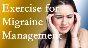 Young Chiropractic includes exercise into the chiropractic treatment plan for migraine relief.