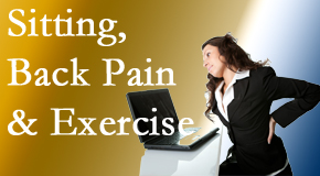 Young Chiropractic encourages less sitting and more exercising to combat back pain and other pain issues.
