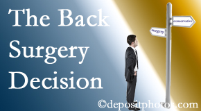 Easley back surgery for a disc herniation is an option to be carefully studied before a decision is made to proceed. 