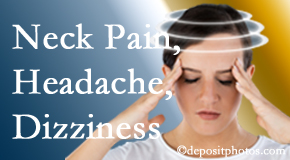 Young Chiropractic helps relieve neck pain and dizziness and related neck muscle issues.