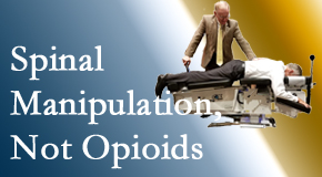 Chiropractic spinal manipulation at Young Chiropractic is worthwhile over opioids for back pain control.