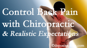 Young Chiropractic helps patients set realistic goals and find some control of their back pain and neck pain so it doesn’t necessarily control them. 