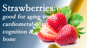 Young Chiropractic presents recent studies about the benefits of strawberries for aging teeth, bone, cognition and cardiometabolism.