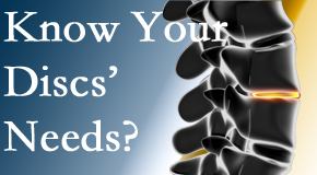 Your Easley chiropractor thoroughly understands spinal discs and what they need nutritionally. Do you?