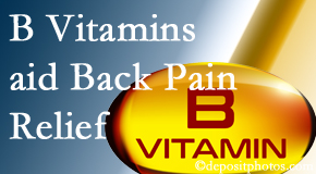 Young Chiropractic may include B vitamins in the Easley chiropractic treatment plan of back pain sufferers. 