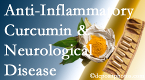 Young Chiropractic introduces new findings on the benefit of curcumin on inflammation reduction and even neurological disease containment.