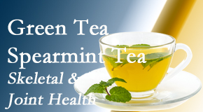 Young Chiropractic shares the benefits of green tea on skeletal health, a bonus for our Easley chiropractic patients.