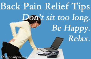 Young Chiropractic reminds you to not sit too long to keep back pain at bay!