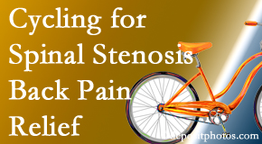 Young Chiropractic encourages exercise like cycling for back pain relief from lumbar spine stenosis.