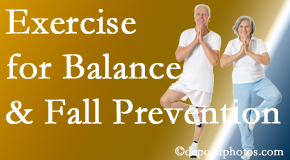Easley chiropractic care of balance for fall prevention involves stabilizing and proprioceptive exercise. 