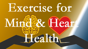 A healthy heart helps maintain a healthy mind, so Young Chiropractic encourages exercise.