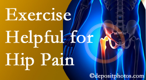 Young Chiropractic may recommend exercise for hip pain relief along with other chiropractic care options.