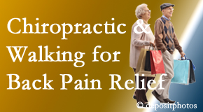 Young Chiropractic encourages walking for back pain relief in combination with chiropractic treatment to maximize distance walked.