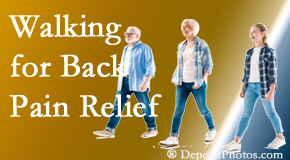 Young Chiropractic often recommends walking for Easley back pain sufferers.