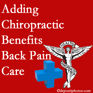 Added Easley chiropractic to back pain care plans helps back pain sufferers. 