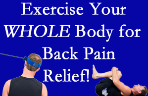 Easley chiropractic care includes exercise to help enhance back pain relief at Young Chiropractic.