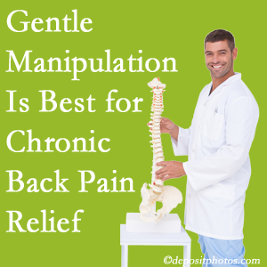Gentle Easley chiropractic treatment of chronic low back pain is superior. 
