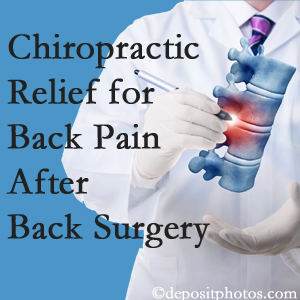 Young Chiropractic offers back pain relief to patients who have already undergone back surgery and still have pain.