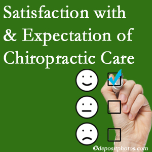 Easley chiropractic care delivers patient satisfaction and meets patient expectations of pain relief.