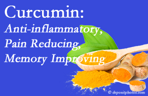 Easley chiropractic nutrition integration is important, especially when curcumin is shown to be an anti-inflammatory benefit.