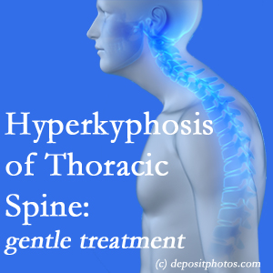 1 The Easley chiropractic care of hyperkyphotic curves in the [upper spine in older people responds nicely to gentle chiropractic distraction care. 