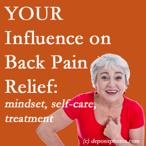 Easley back pain patients’ recovery paths depend on pain reducing treatment, self-care, and positive mindset.
